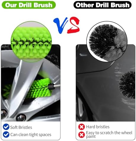 1 Pack Drill Brush for Car Wheel and Bottle - Image 3