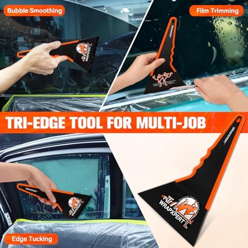 WRAPXPERT Window Tint Tools Kit, 3-Step Professional Window Tint Squeegee Set - Image 4