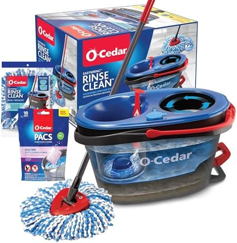 O-Cedar EasyWring RinseClean Microfiber Spin Mop & Bucket Floor Cleaning System by Unknown