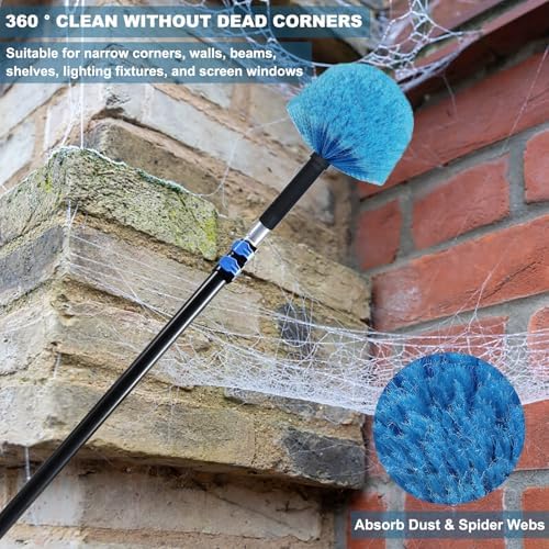 4 Pack Cobweb Duster Head Brush-Twist-On Spider Web Brush - Image 5