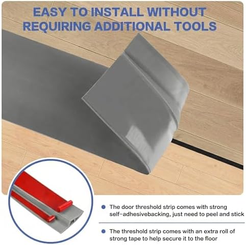 Floor Transition Strip Vinyl Door Threshold Ramp Self Adhesive Carpet Edging - Image 3