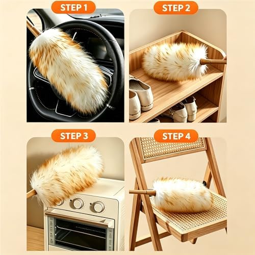 Gracefur 19.6-Inch Lambswool Duster - Image 7