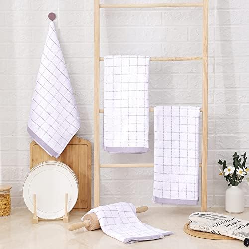 Homaxy 100% Cotton Terry Kitchen Towels, 4 Pack - Image 6