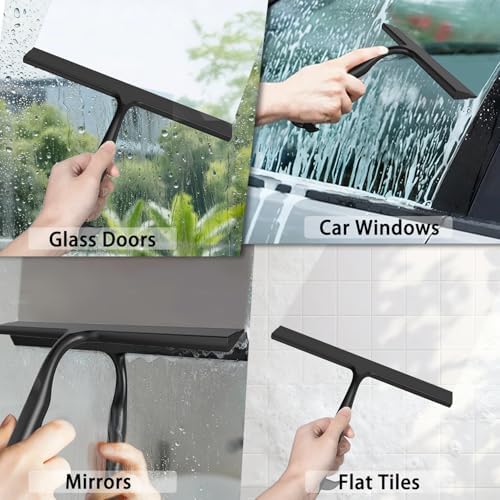 Shower Squeegee for Glass Doors, All-One-Piece Winning Silicone Squeegee - Image 7