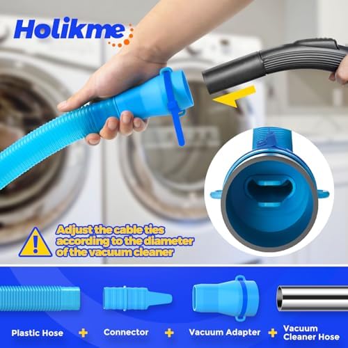 Holikme Dryer Vent Cleaner Kit, Vacuum Hose Attachment - Image 4