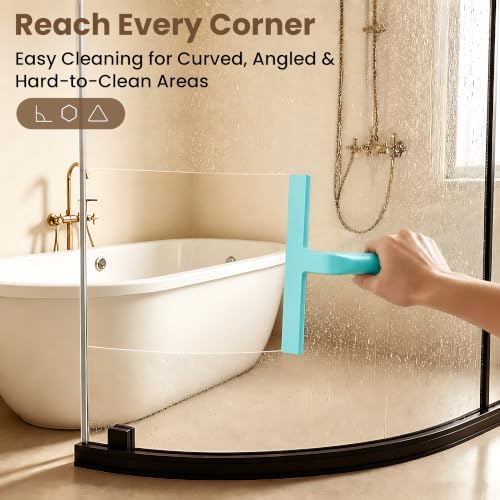 10 Inch Silicone Shower Squeegee - Image 6