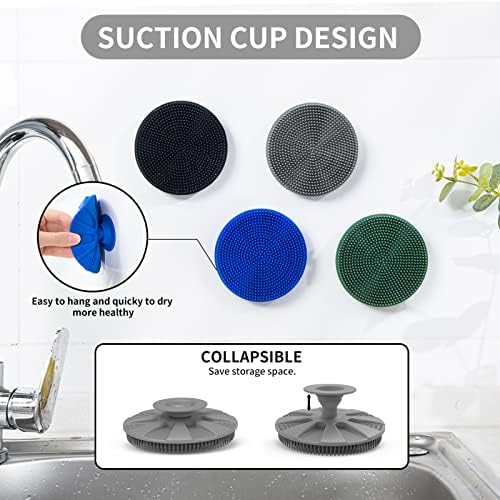 Silicone Dish Scrubber, Non-Scratch Scrub Spong - Image 4