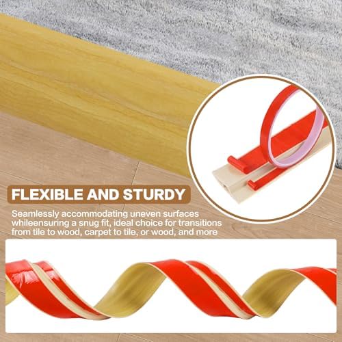 Floor Transition Strip Vinyl Door Threshold Ramp Self Adhesive Carpet Edging - Image 4
