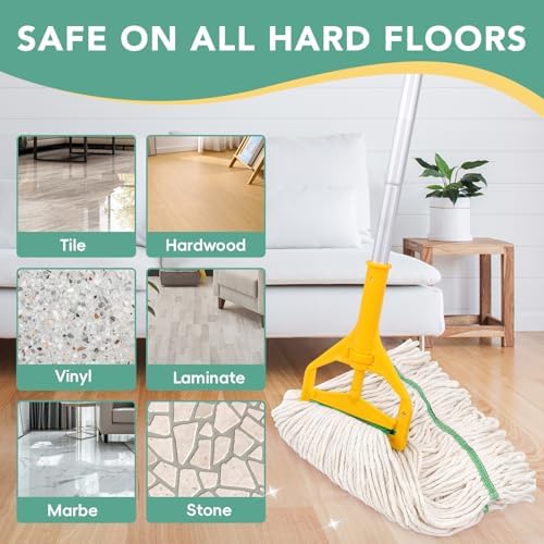 6 Pack Commercial Mop Head Replacement – Heavy Duty Mop Head - Image 6