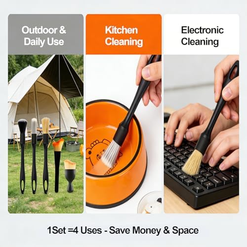 10 Pcs Detailing Brushes Soft Bristle Cleaning Brushes - Image 4