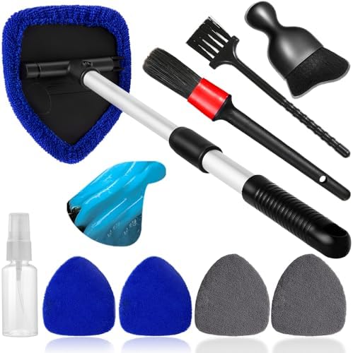 Qydipclin 10pcs Windshield Cleaner Tool Car Interior Window Cleaning Kit by Qydipclin