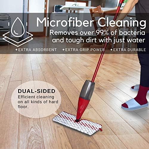 Flammi 4-Pack Washable Spray Mop Refills - Image 4