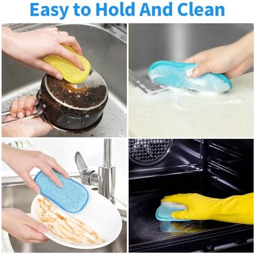 6 Pack Multi-Purpose Scrub Sponges - Image 6