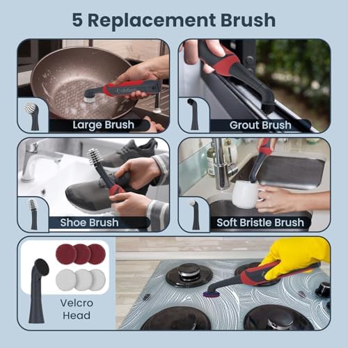 LifeBasis Cordless Rechargeable Power Scrubber Brush - Image 2
