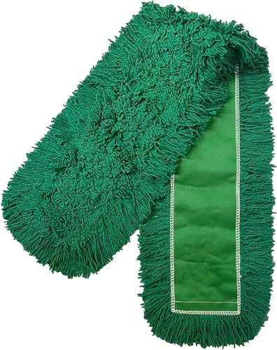 Industrial Dust Mop Kit – Includes 60 Inch Green Twisted Closed Loop Mop Head - Image 5