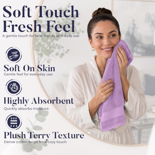 DAN RIVER 6-Pack Premium Hand Towels - Image 3