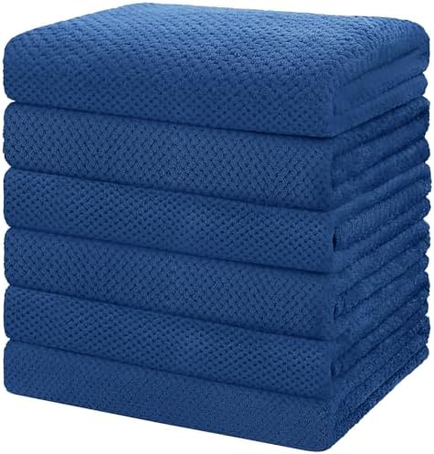 HOMEXCEL 6PK Bath Towel Set, 24x48 in, Absorbent&Quick Dry Towels by HOMEXCEL