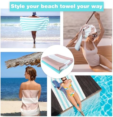 2 Pack Microfiber Beach Towel - Image 6