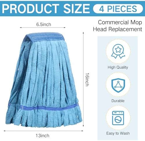 Lallisa 4 Pcs Microfiber Mop Heads Replacement Tube - Image 2