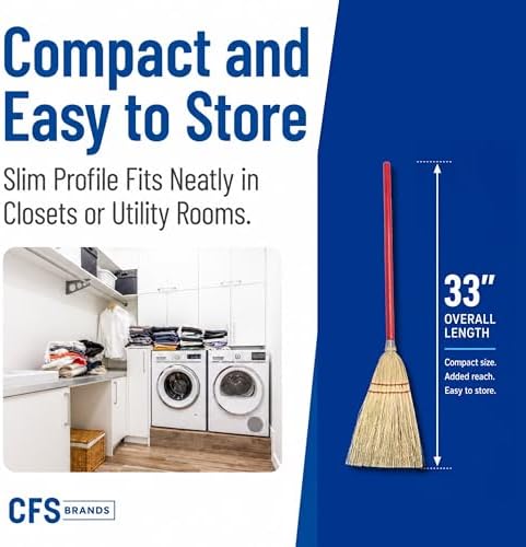 Flo-Pac Compact Corn Fiber Utility Broom - Image 4