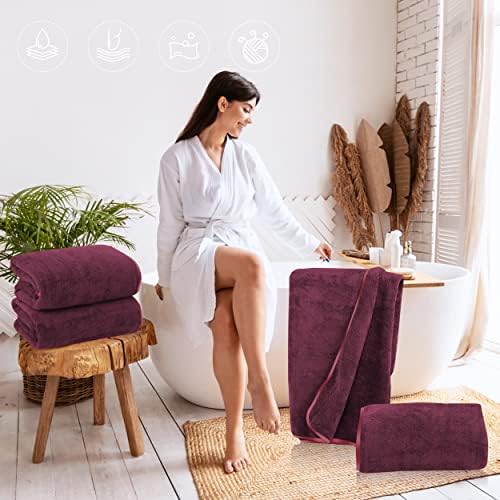 TENSTARS Silk Hemming Bath Towels - Image 4