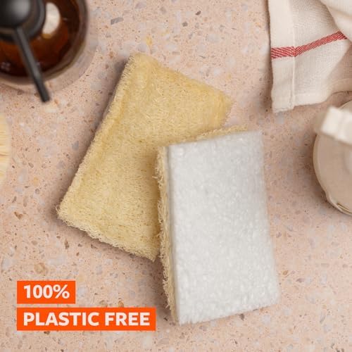 Full Circle 100% Plant-Based Loofah Sponges, Natural Sponge - Image 2