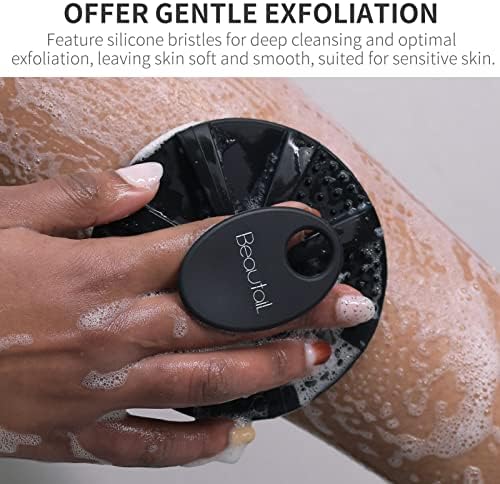 Silicone Body Scrubber, BEAUTAIL Gentle Exfoliating Shower Brush - Image 3