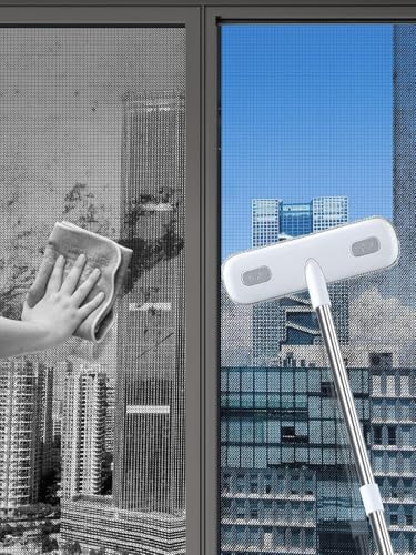 IMHO Cleaning Brush for Window Screen, Screen Cleaner Tool, 2 in 1 Mesh Screen - Image 3