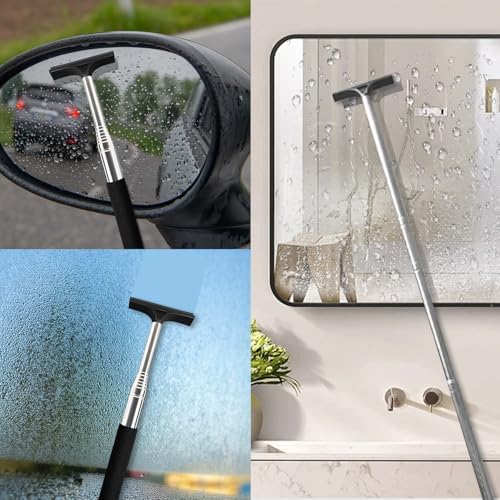 1 Pcs Car Window Mini Squeegee Retractable Auto Glass Squeegee Car Rearview - Image 7