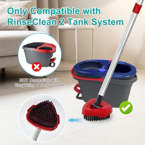 Upgraded Spin Mop Replace Scrub Mop Brush Compatible - Image 2