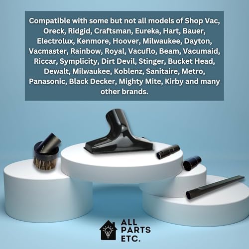 Attachments for 1.25" Vacuum Cleaner – Dust Brush, Upholstery Tool & 2 Adapter - Image 4