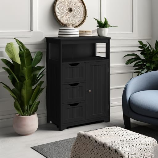 Yaheetech Small Freestanding Bathroom Storage Cabinet - Image 5