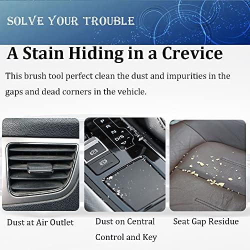 Double Head Brush for Car Clean 1Pack, Car Brushes for Detailing Interior - Image 4