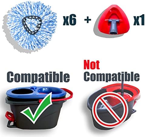 homsis 7 Pack Mop Replace Head Compatible - Image 2