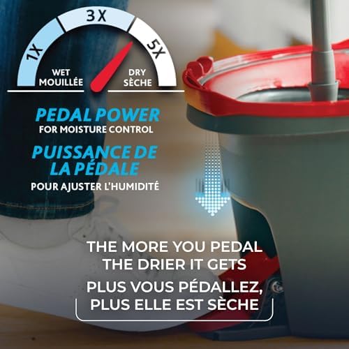 Vileda EasyWring Microfibre Spin Mop & Bucket Floor Cleaning System - Image 4