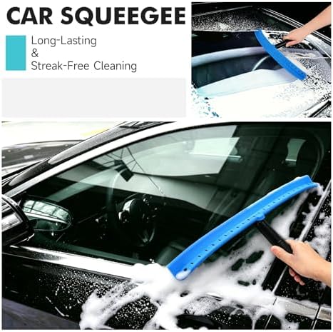 FOSHIO Window Squeegee with 18-Inch Large TPU Blade, All-Purpose Shower Squeegee - Image 6