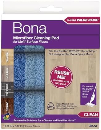 Bona® Microfiber Cleaning Pads for use by Bona