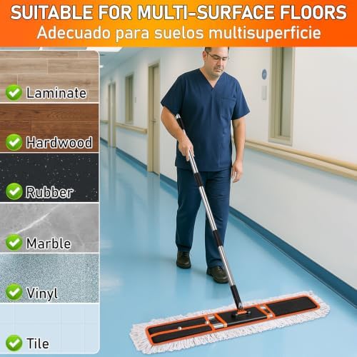 36" Commercial Dust Mop: Janitor Mop - Image 5