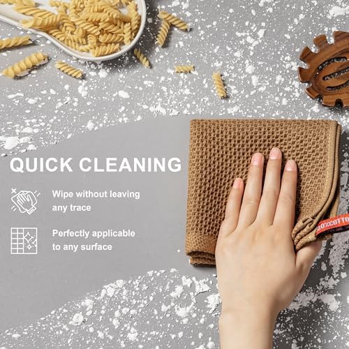 joybest Cotton Kitchen Dish Cloths, 12x12 Inches - Image 6