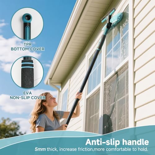 62" Window Squeegee, 2 in 1 Window Cleaning Tool - Image 5