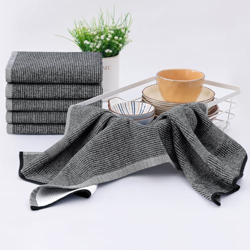 Homaxy 380 GSM Cotton Premium Kitchen Towels 8 Pack - Image 6