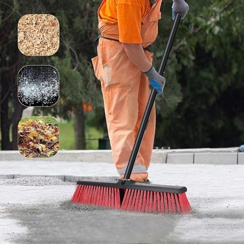 24" Outdoor Push Broom with 65" Extendable Pole - Image 4