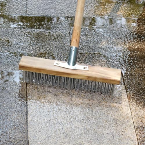 Heavy Duty Deck Scrub Brush, 30CM Stiff Deck Brush Multi Purpose Heavy Duty - Image 5