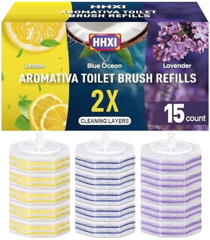 15Ct Aromative Toilet Brush Refills, Toilet Bowl Cleaner Refills, Double-Layer by Unknown
