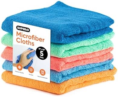 Superio Microfiber Squeegee Mopping Towel Extra Large Miracle Cloth Streak Free by Superio