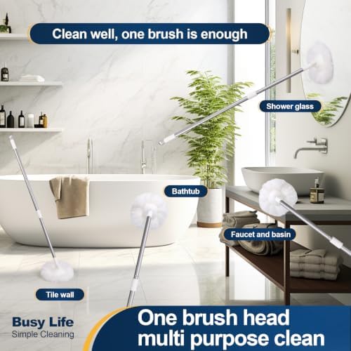 Yocada Non-Scratch Tub Tile Scrubber Brush Lightweight 49.6" - Image 5