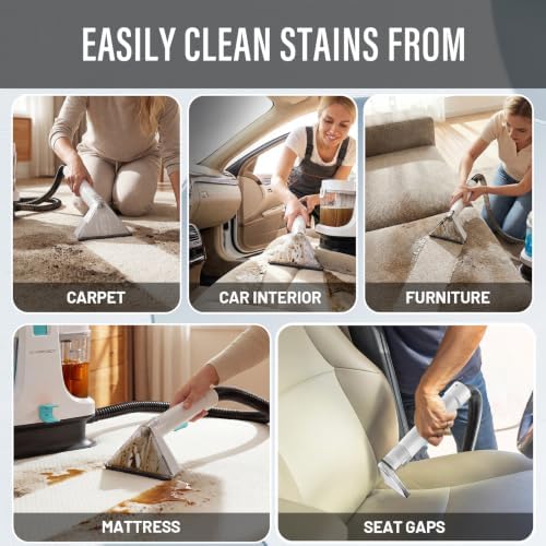 Starrybot Upholstery Cleaner Machine, 18Kpa Pet Stain Extractor - Image 6