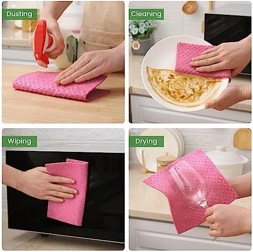 Homaxy Swedish Dishcloths for Kitchen, 10 Pack - Image 5