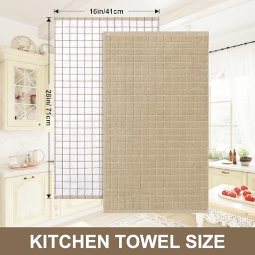 Homaxy Large Premium Cotton Kitchen Towels 16"x 28", 6 Pack - Image 5