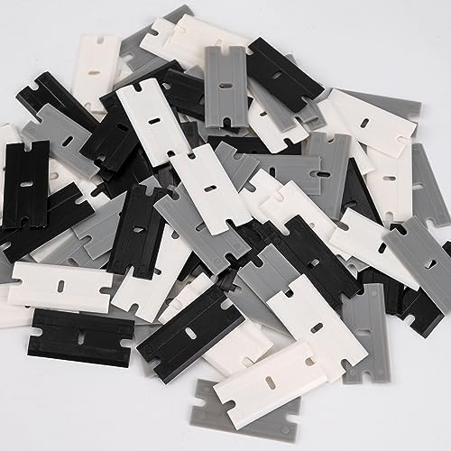 NEWISHTOOL Double Edged Plastic Blades 300 PCS Replacement Blades 1.5-Inch - Image 2